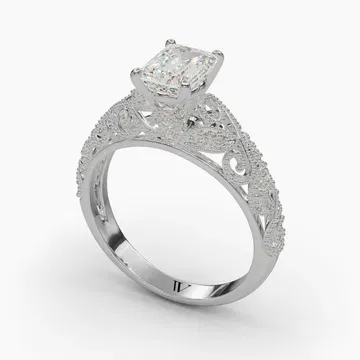 Jaxen Emerald 14KW Ring - Loading