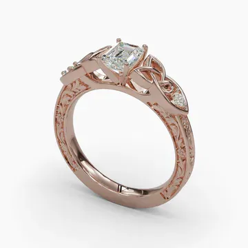 Kael Emerald 14KR Ring - Loading