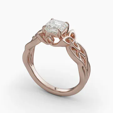 Kaelin Asscher 14KR Ring - Loading