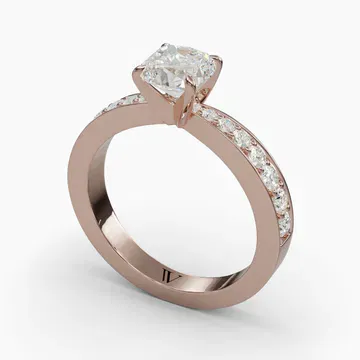 Kaelis Cushion 14KR Ring - Loading