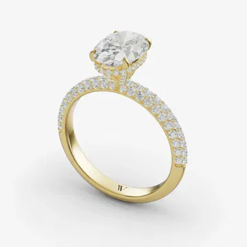 Lyre Oval 14KY Ring - Loading