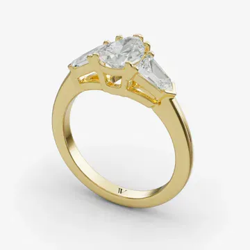 Lyris Pear 14KY Ring - Loading