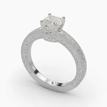 Meren Cushion 14KW Ring - Loading