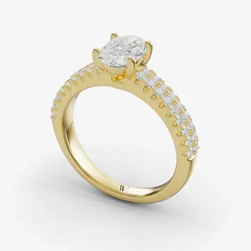 Mevdro Oval 14KY Ring - Loading