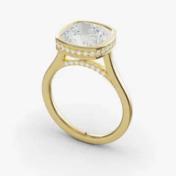 Nival Cushion 14KY Ring - Loading