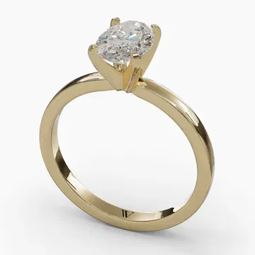 Ocea Oval 14KY Ring - Loading