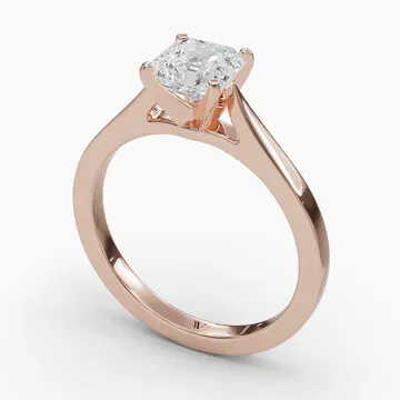 Saga Asscher 14KR Ring - Loading