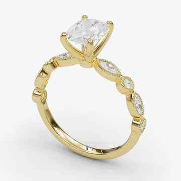 Sior Oval 14KY Ring - Loading