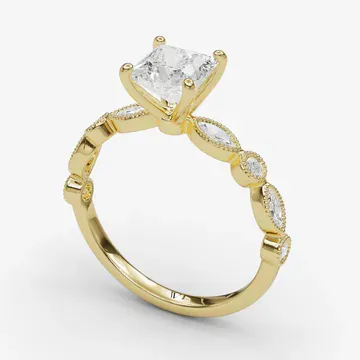 Sior Princess 14KY Ring - Loading