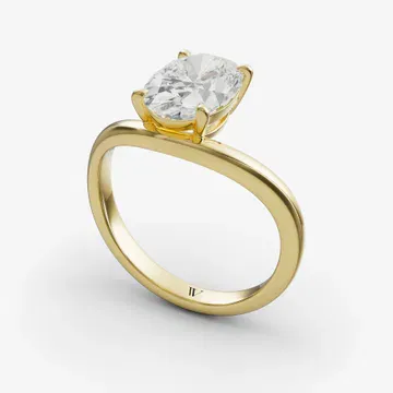 Thal Oval 14KY Ring - Loading