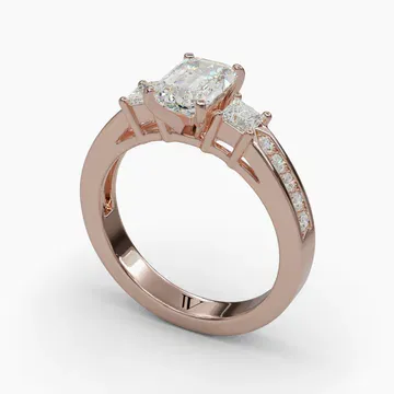 Velis Emerald 14KR Ring - Loading