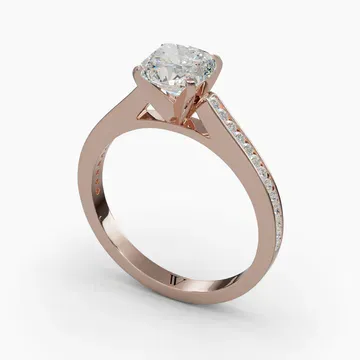 Velora Cushion 14KR Ring - Loading