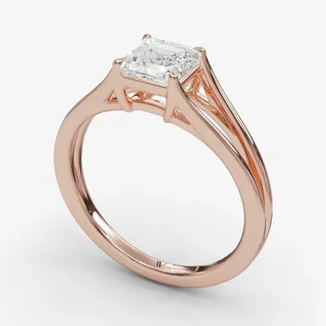 Wraith Asscher 14KR Ring - Loading