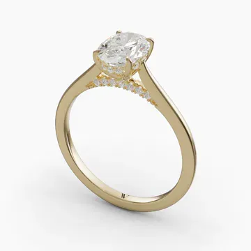 Wrenq Oval 14KY Ring - Loading