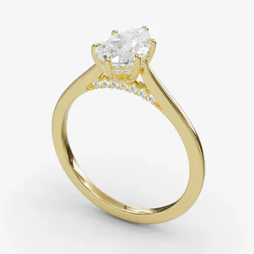 Wrenq Pear 14KY Ring - Loading