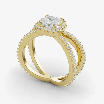 Xylius Asscher 14KY Ring - Loading