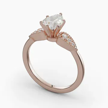 Yerlin Pear 14KR Ring - Loading