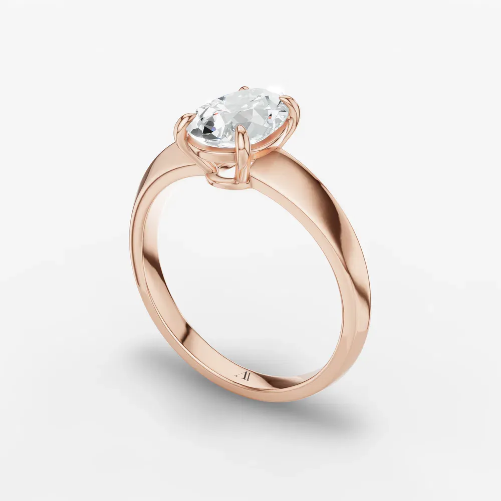 Certified 2 carat Lab Grown Diamond Pear Cut Solitaire, Classic, Simple Engagement Ring in 14K Rose Gold-Jynx