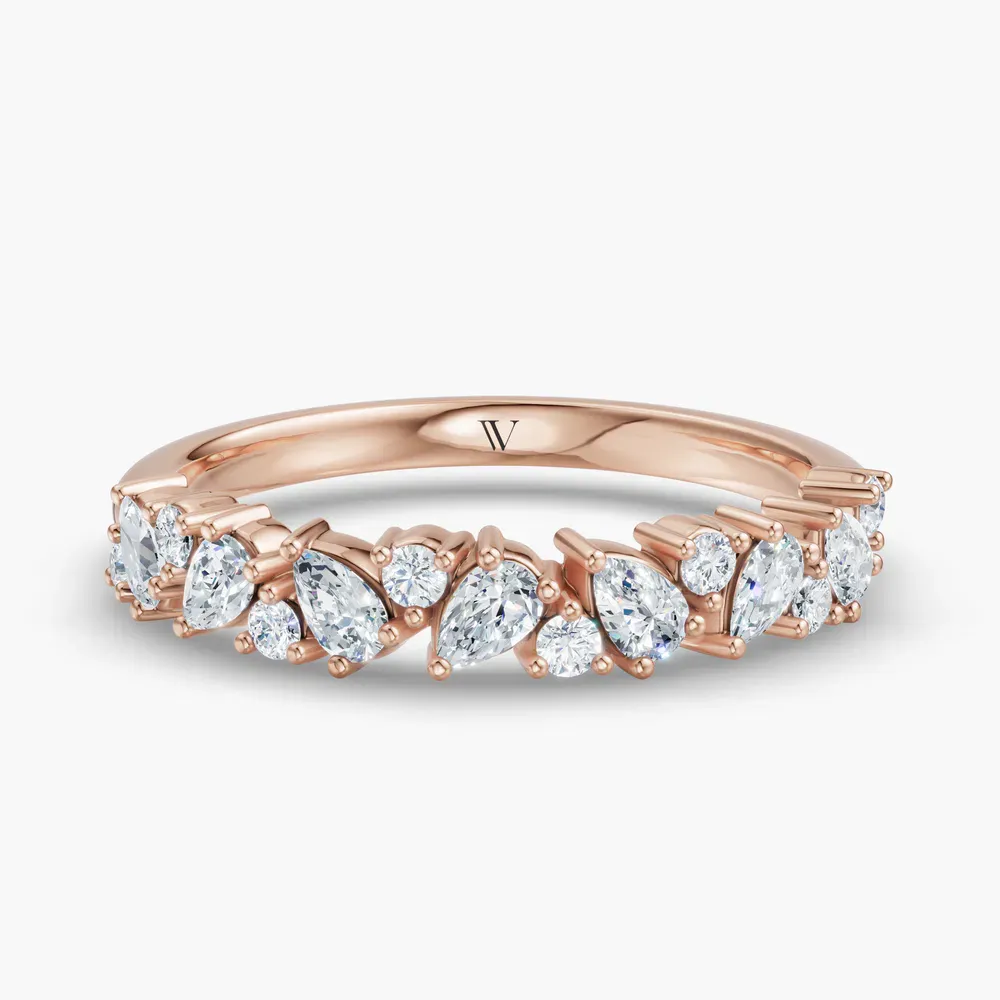 Stackable, Unique Lab Diamond Ring (0.4 CTW) in 14K Rose Gold-Kymu