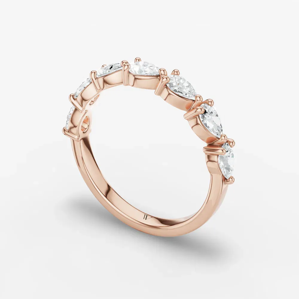 Stackable, Simple Lab Diamond Ring (0.8 CTW) in 14K Rose Gold-Jirven