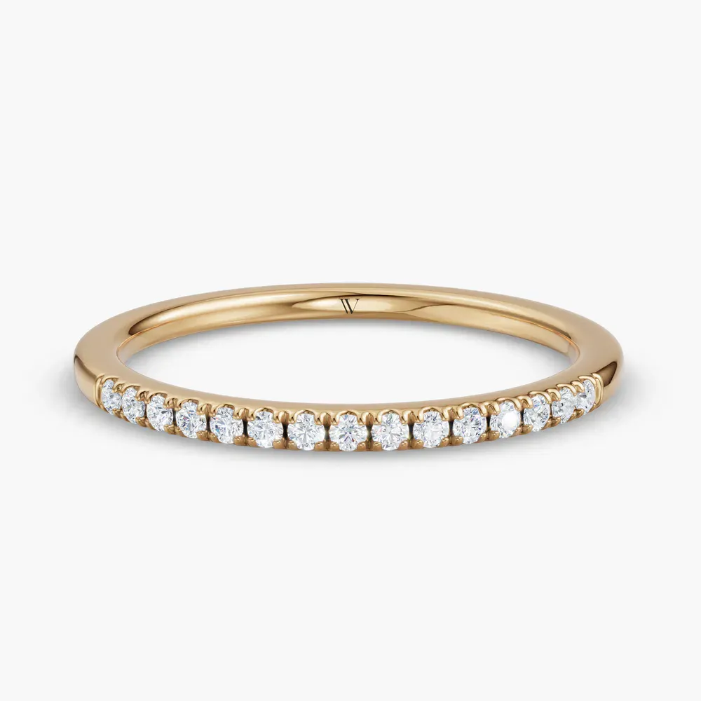 Stackable, Simple, Diamond Lab Diamond Ring (0.1 CTW) in 14K Yellow Gold-Xal