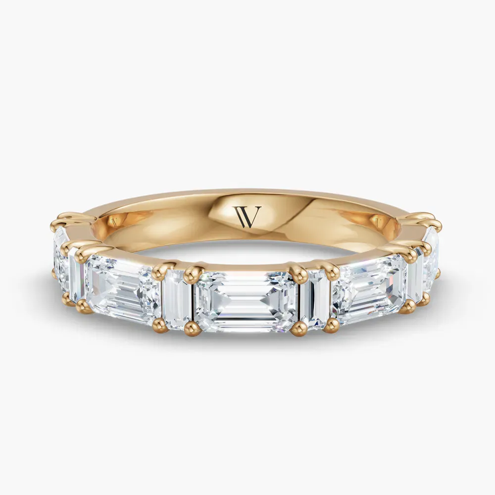 Stackable, Baguette, Modern Lab Diamond Ring (1.7 CTW) in 14K Yellow Gold-Luvoren