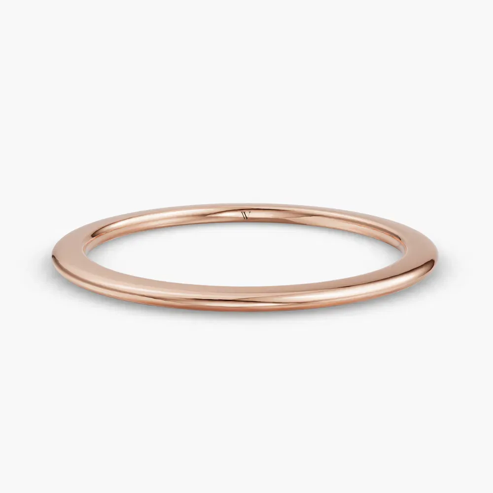 1mm Classic, Stackable, Plain metal Wedding Ring in 18KRV-Orven