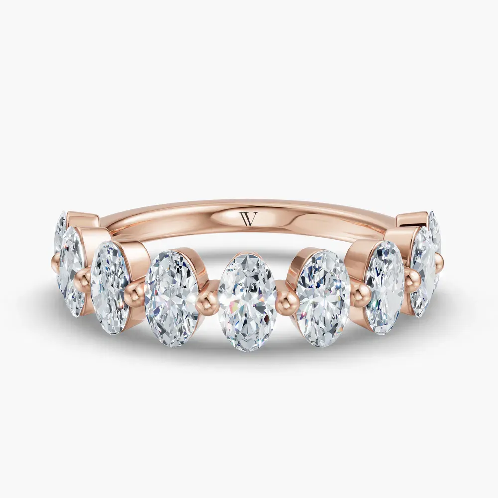 Stackable, Simple Lab Diamond Ring (1.5 CTW) in 18K Rose Gold-Nixven