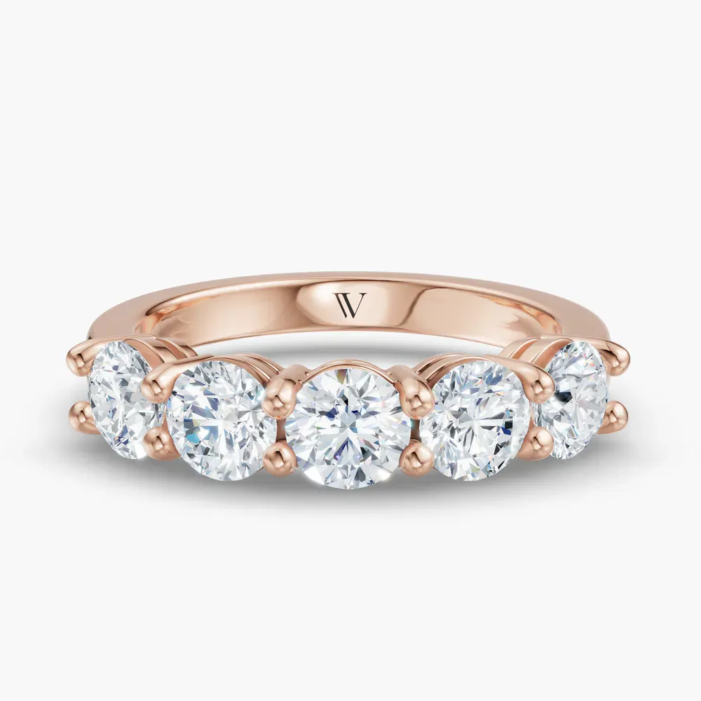 Stackable, Diamond Lab Diamond Ring (1.5 CTW) in 18K Rose Gold-Cevlor