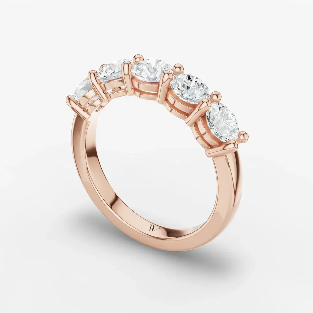 Stackable, Diamond Lab Diamond Ring (1.5 CTW) in 18K Rose Gold-Cevlor