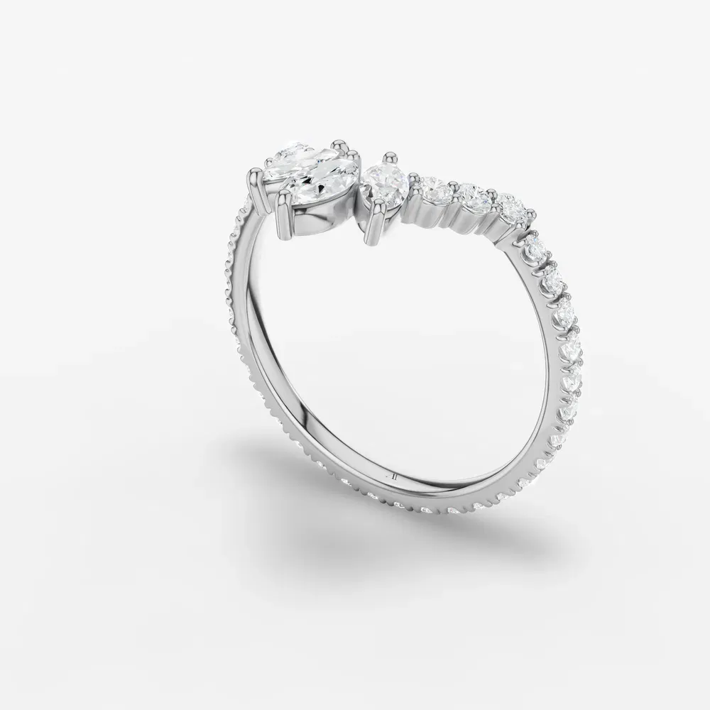 Stackable Lab Diamond Ring (0.6 CTW) in 18KWV-Ralbin