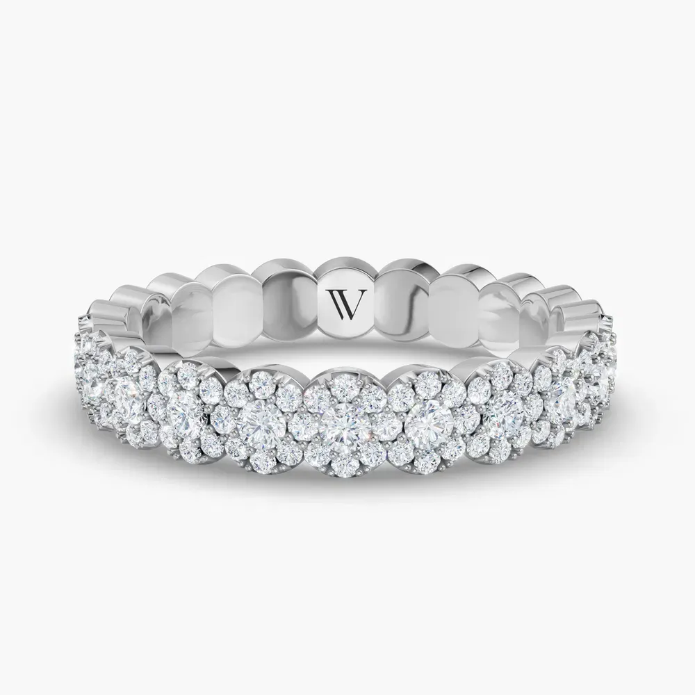 Stackable, Diamond Lab Diamond Ring (0.5 CTW) in 18KWV-Quen