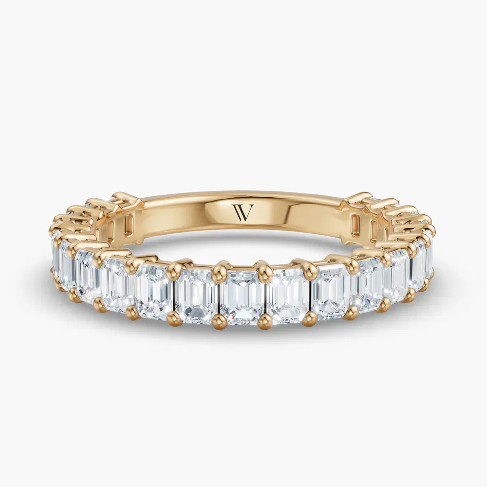 Stackable, Baguette, Simple Lab Diamond Ring (1.6 CTW) in 18KYV-Bexira