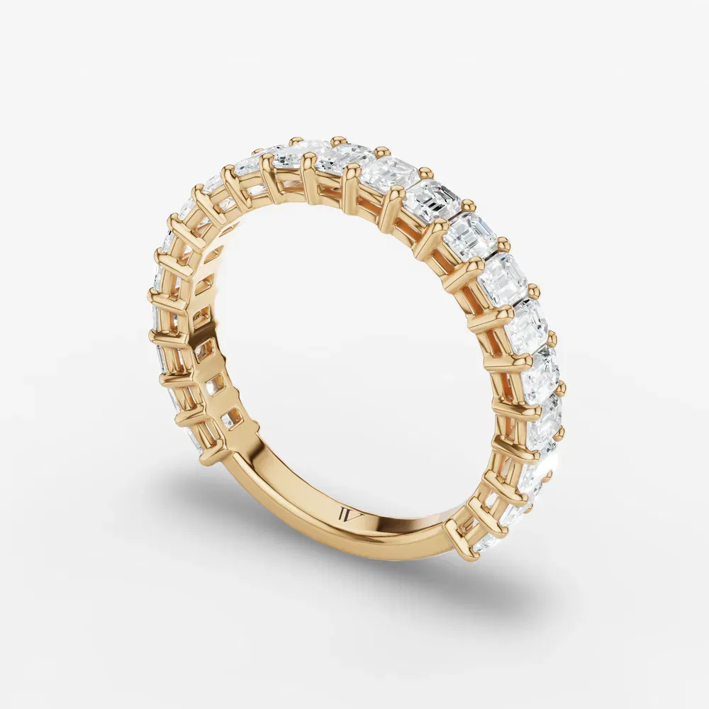 Stackable, Baguette, Simple Lab Diamond Ring (1.6 CTW) in 18KYV-Bexira