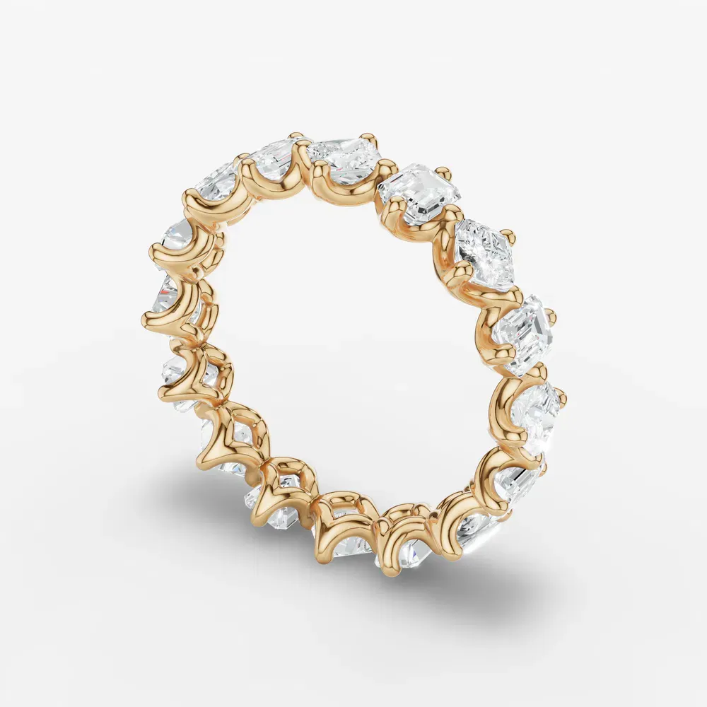 Unique, Eternity, Stackable Lab Diamond Ring (2.5 CTW) in 18KYV-Oskv
