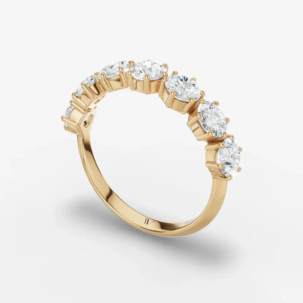 Stackable, Simple Lab Diamond Ring (1.5 CTW) in 18KYV-Ubelis