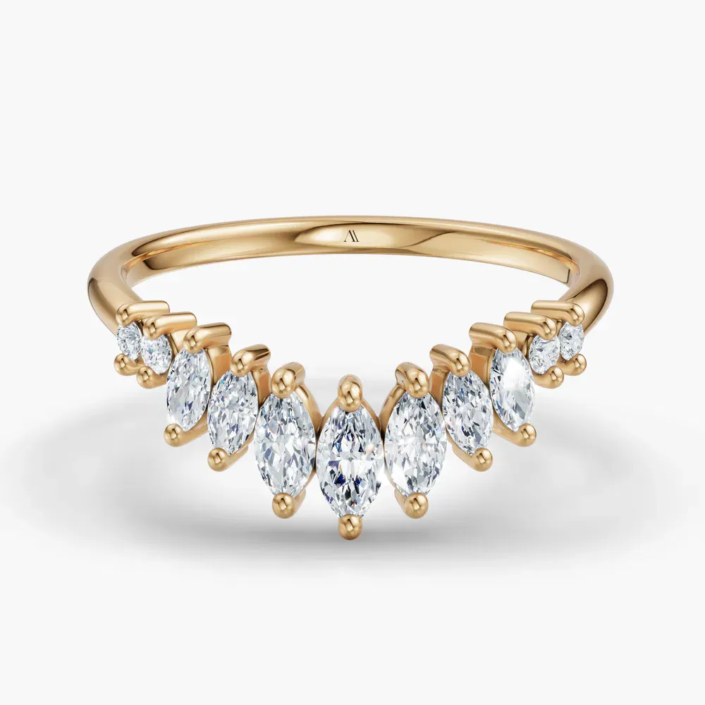 Stackable Lab Diamond Ring (0.4 CTW) in 18KYV-Ploren
