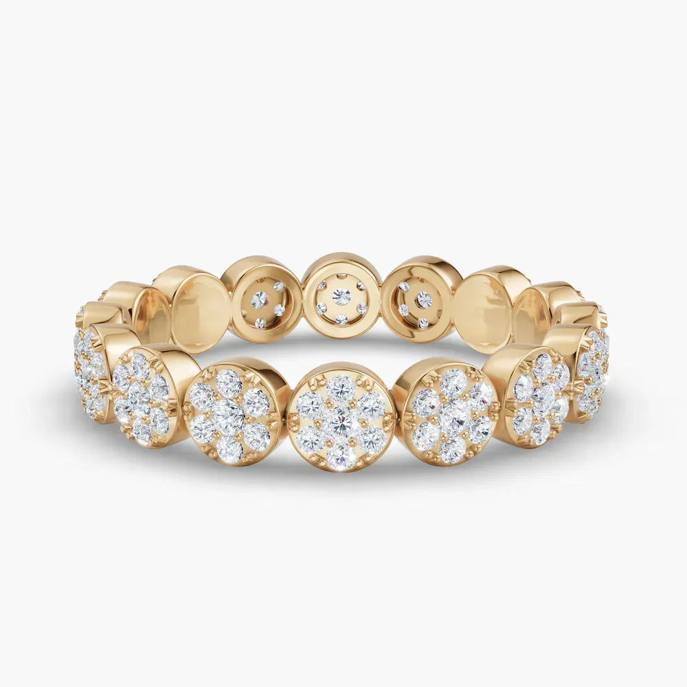 Unique, Stackable, Diamond Lab Diamond Ring (0.4 CTW) in 18KYV-Fyenla