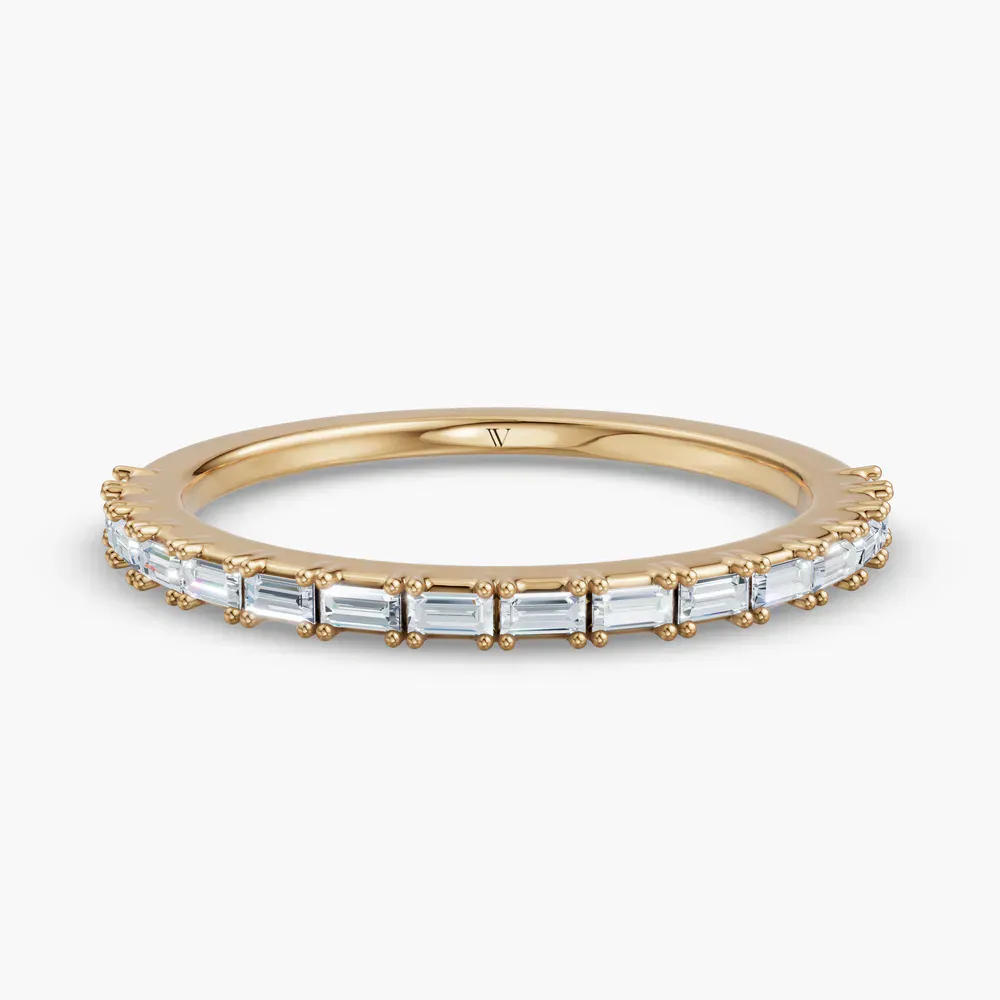 Baguette, Stackable, Simple Lab Diamond Ring (0.2 CTW) in 14K Yellow Gold-Hovis
