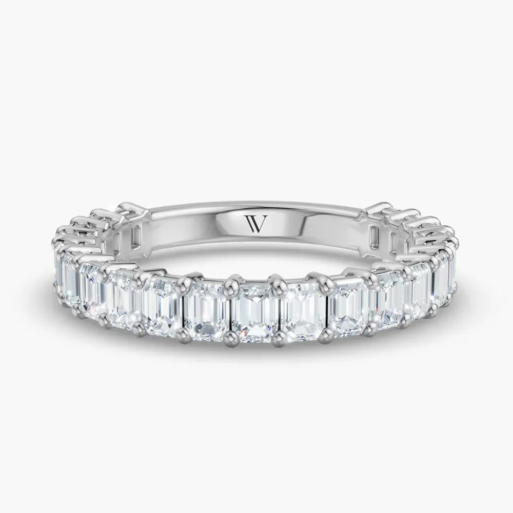 Stackable, Baguette, Simple Lab Diamond Ring (1.6 CTW) in 14K White Gold-Bexira