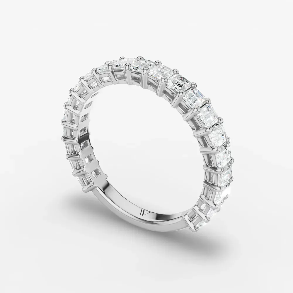 Stackable, Baguette, Simple Lab Diamond Ring (1.6 CTW) in 14K White Gold-Bexira