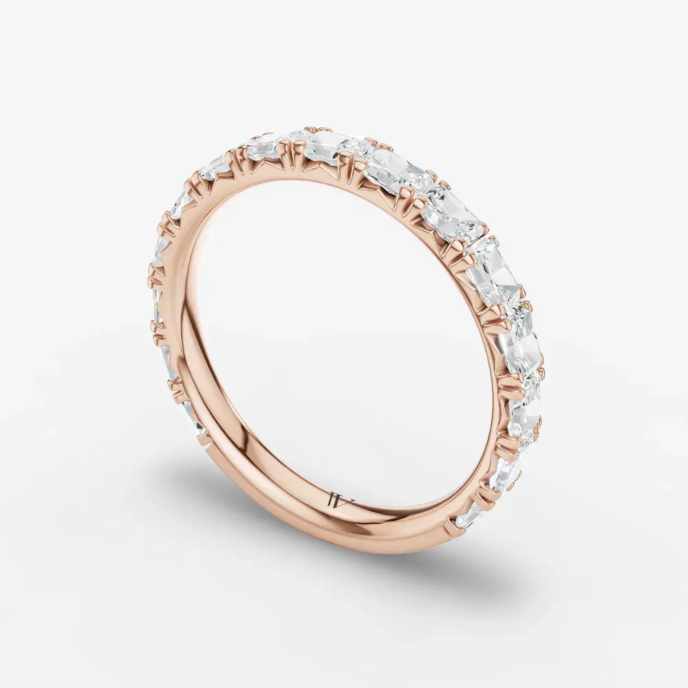 Stackable, Baguette Lab Diamond Ring (1.4 CTW) in 14K Rose Gold-Cevu