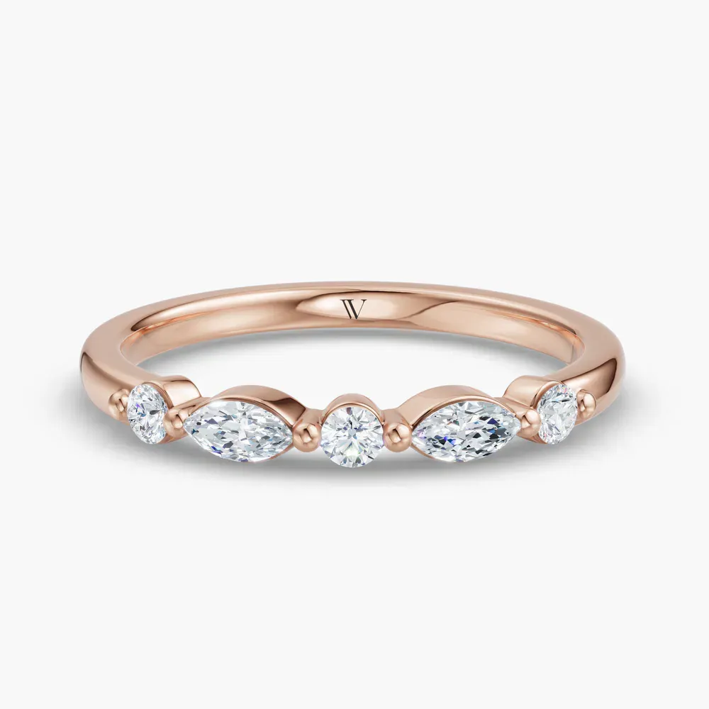 Stackable, Pave Lab Diamond Ring (0.2 CTW) in 14K Rose Gold-Zefon