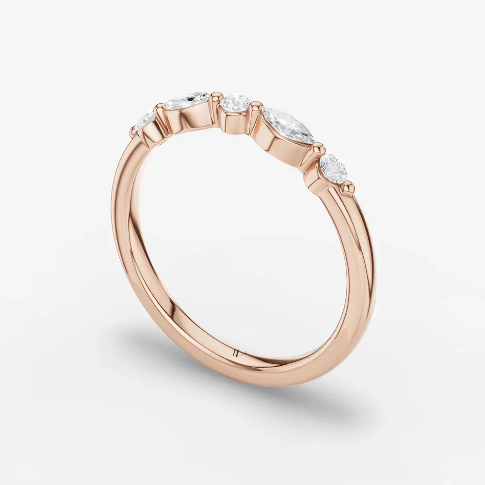 Stackable, Pave Lab Diamond Ring (0.2 CTW) in 14K Rose Gold-Zefon