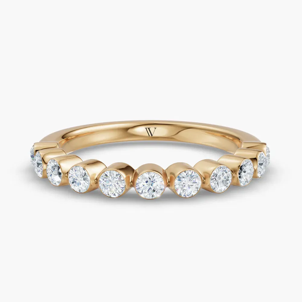 Eternity, Bezel, Stackable Lab Diamond Ring (0.5 CTW) in 14K Yellow Gold-Lypen