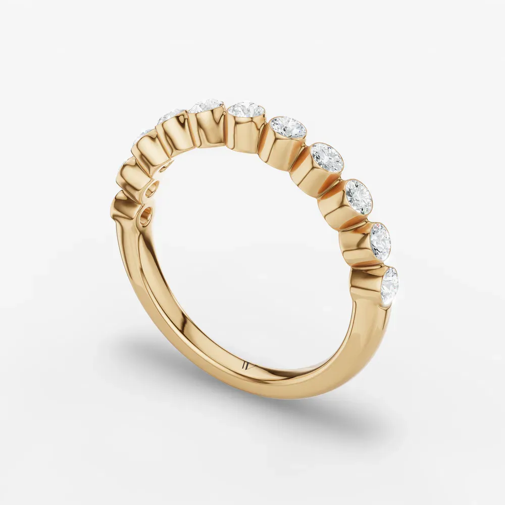 Eternity, Bezel, Stackable Lab Diamond Ring (0.5 CTW) in 14K Yellow Gold-Lypen
