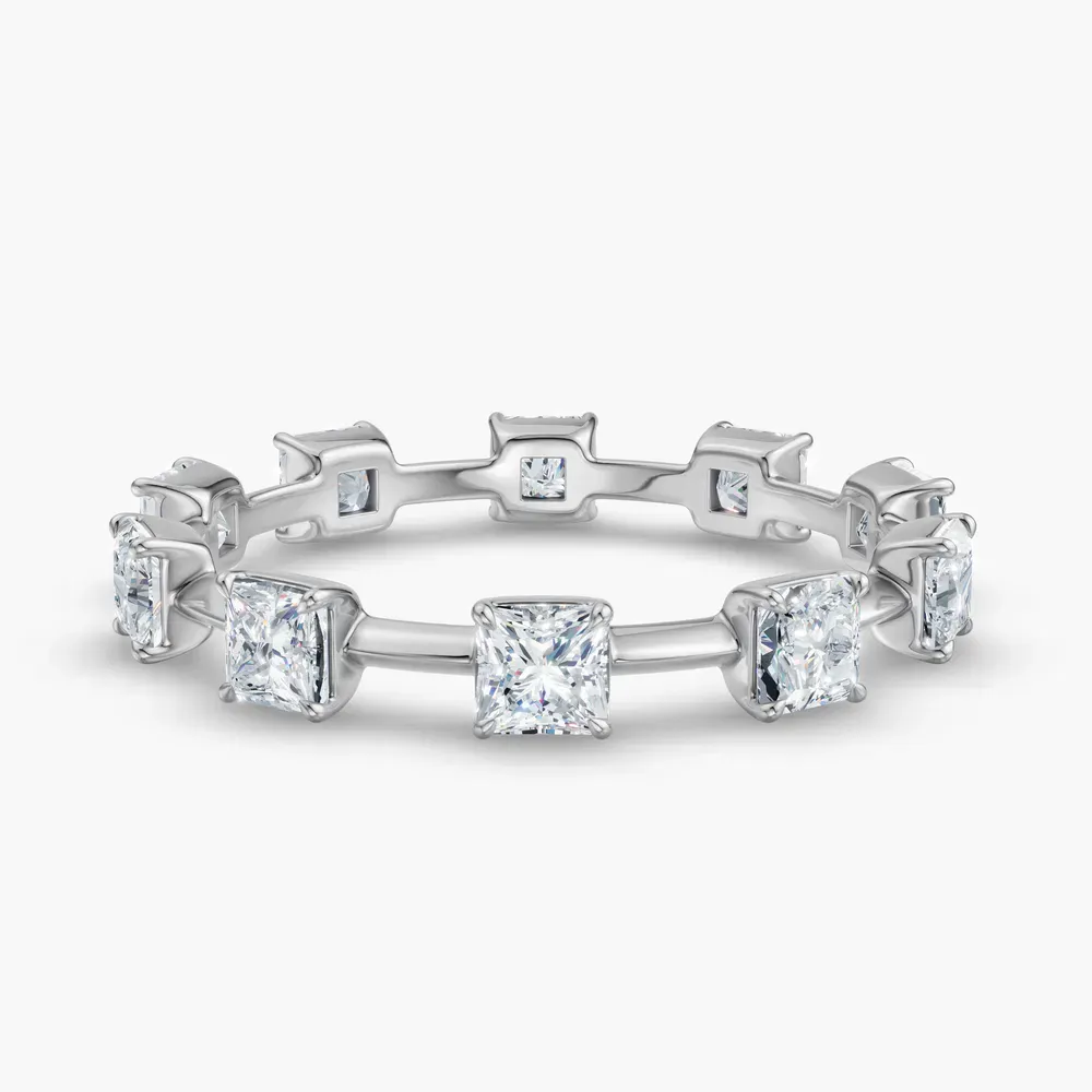 Unique, Eternity, Stackable Lab Diamond Ring (1.4 CTW) in 14K White Gold-Cadr