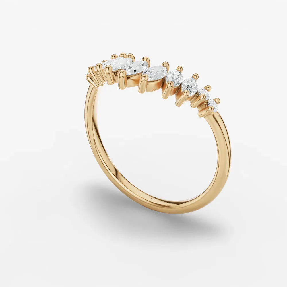 Stackable Lab Diamond Ring (0.4 CTW) in 14K Yellow Gold-Ploren