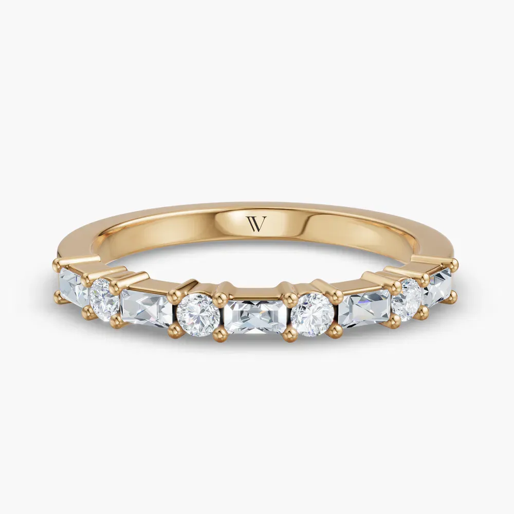 Baguette, Vintage, Modern Lab Diamond Ring (0.3 CTW) in 14K Yellow Gold-Vorm
