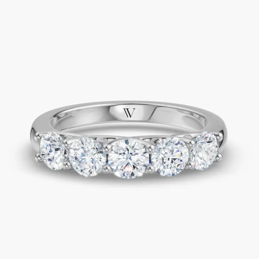 Stackable, Unique, Diamond Lab Diamond Ring (1 CTW) in Platinum-Vexilon